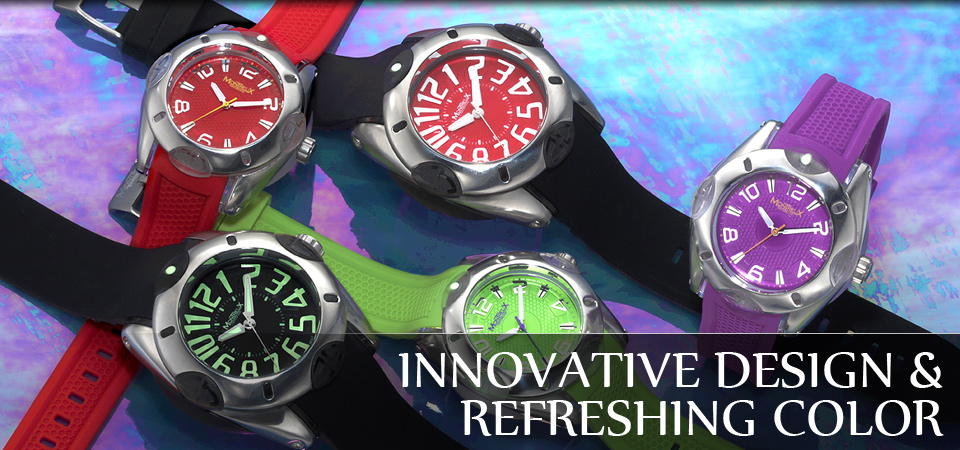 Montreux Watches, Innovative Design, Refreshing Color